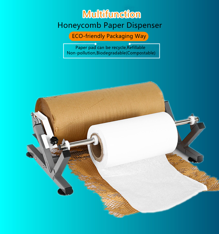 paper dispenser honeycomb Roll Wrapping Machine Honeycomb kraft packing paper cushion machine