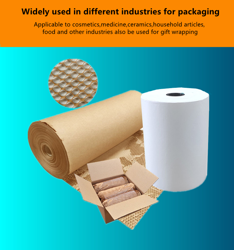 paper dispenser honeycomb Roll Wrapping Machine Honeycomb kraft packing paper cushion machine